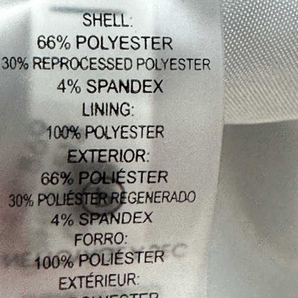 Calvin Klein Long Sleeve Collarless Suit Jacket - Cream - size 22W - Picture 7 of 10